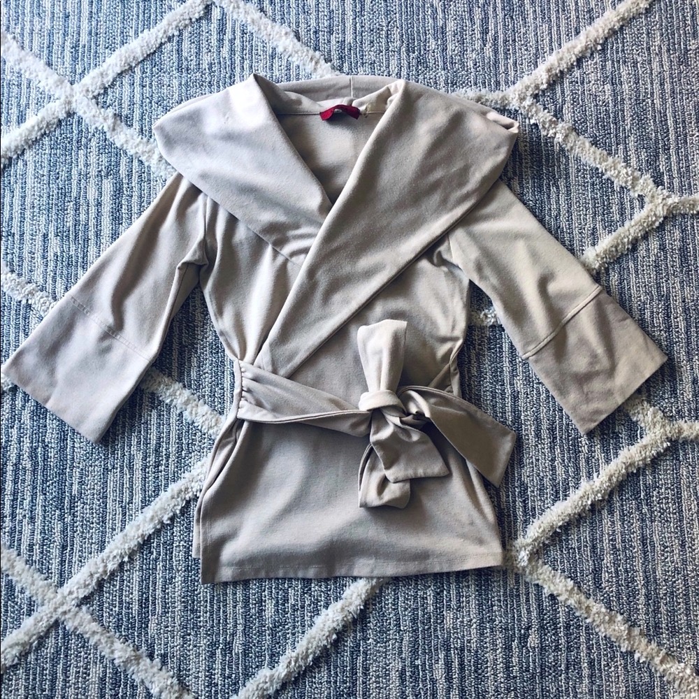 HOODED KIMONO SWEATER